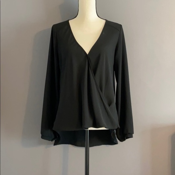 Black Boutique High Low Blouse - Picture 1 of 5